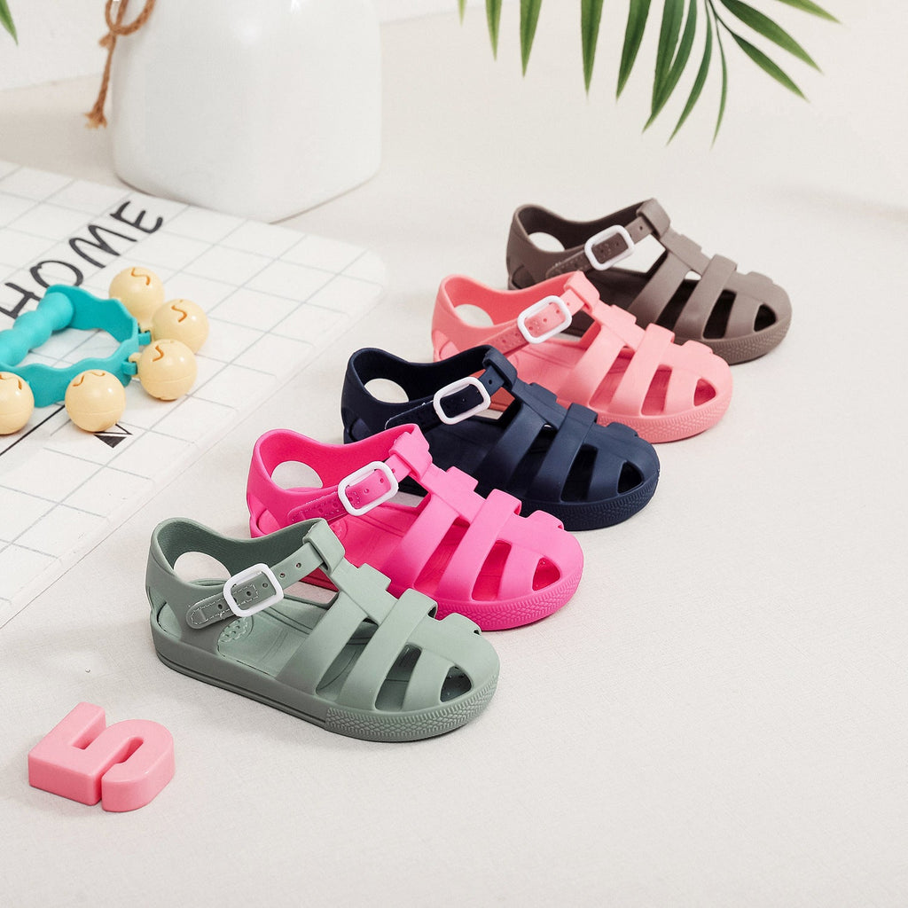 Childrens Velcro-Strap Non-Slip Waterproof Shoes