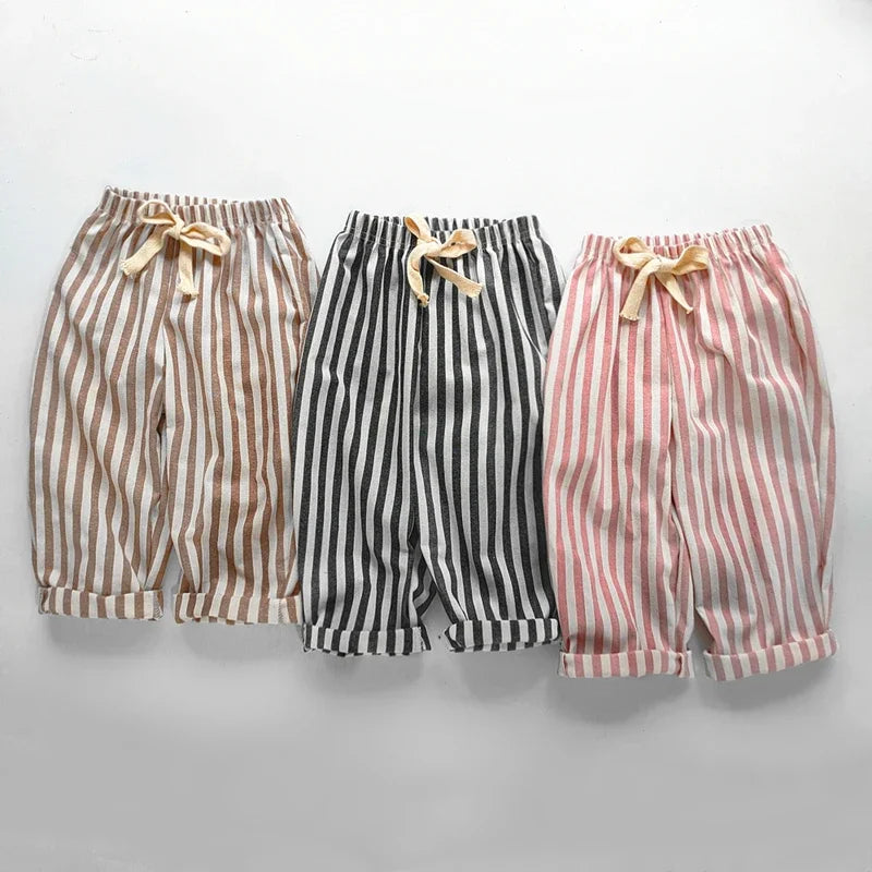 Unisex Linen Cotton Harlan Pants Kids