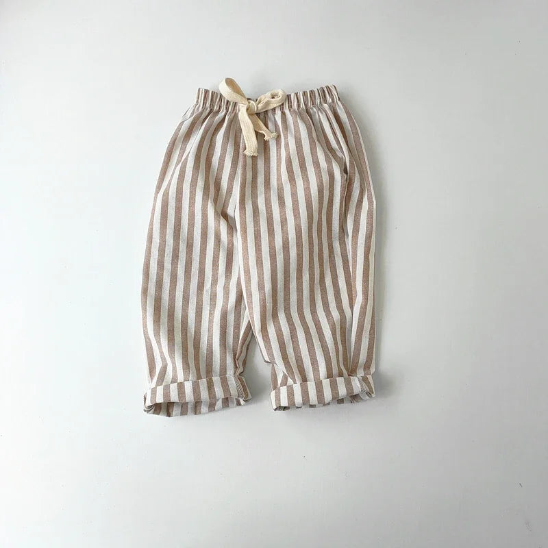 Unisex Linen Cotton Harlan Pants Kids