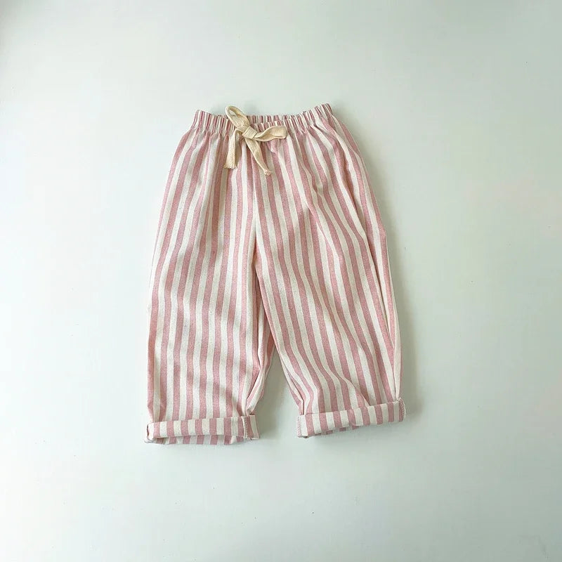 Unisex Linen Cotton Harlan Pants Kids