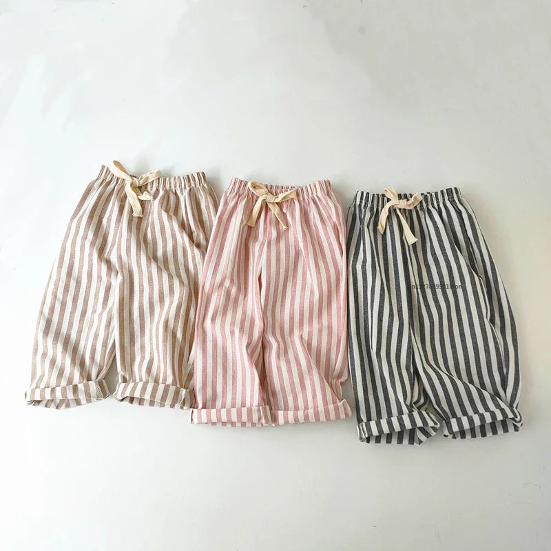 Unisex Linen Cotton Harlan Pants Kids