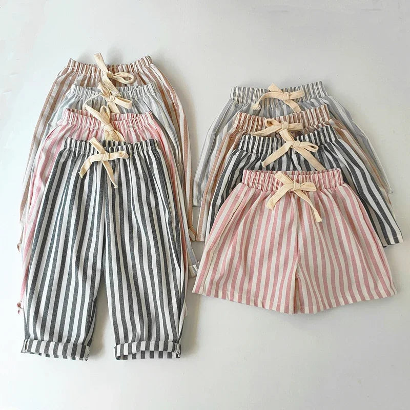 Unisex Linen Cotton Harlan Pants Kids