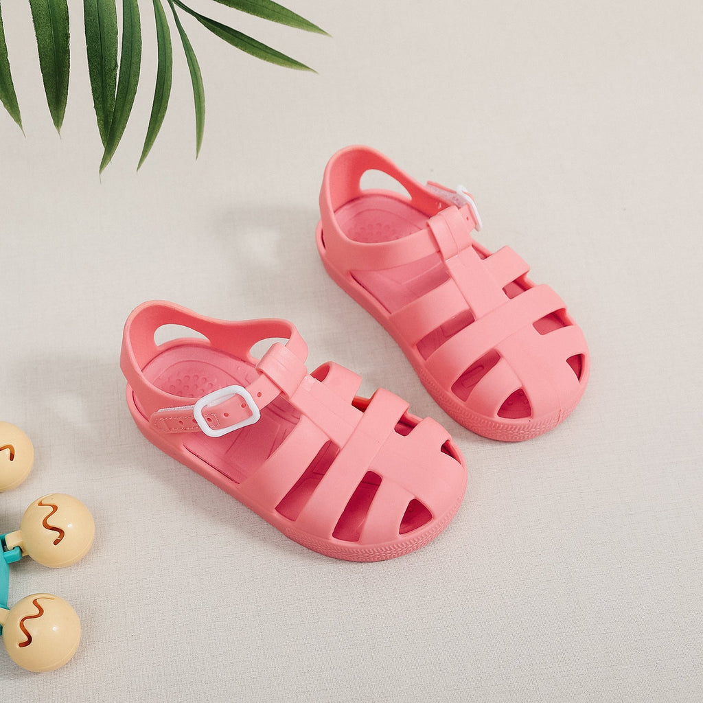 Childrens Velcro-Strap Non-Slip Waterproof Shoes