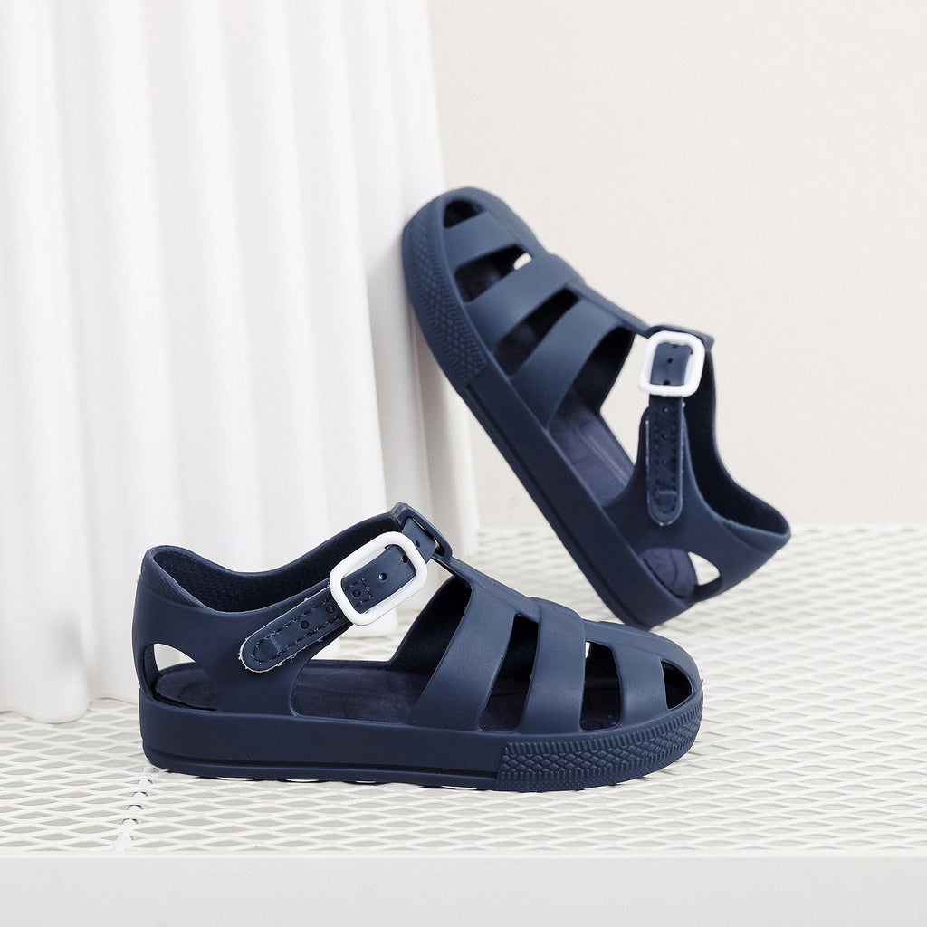 Childrens Velcro-Strap Non-Slip Waterproof Shoes