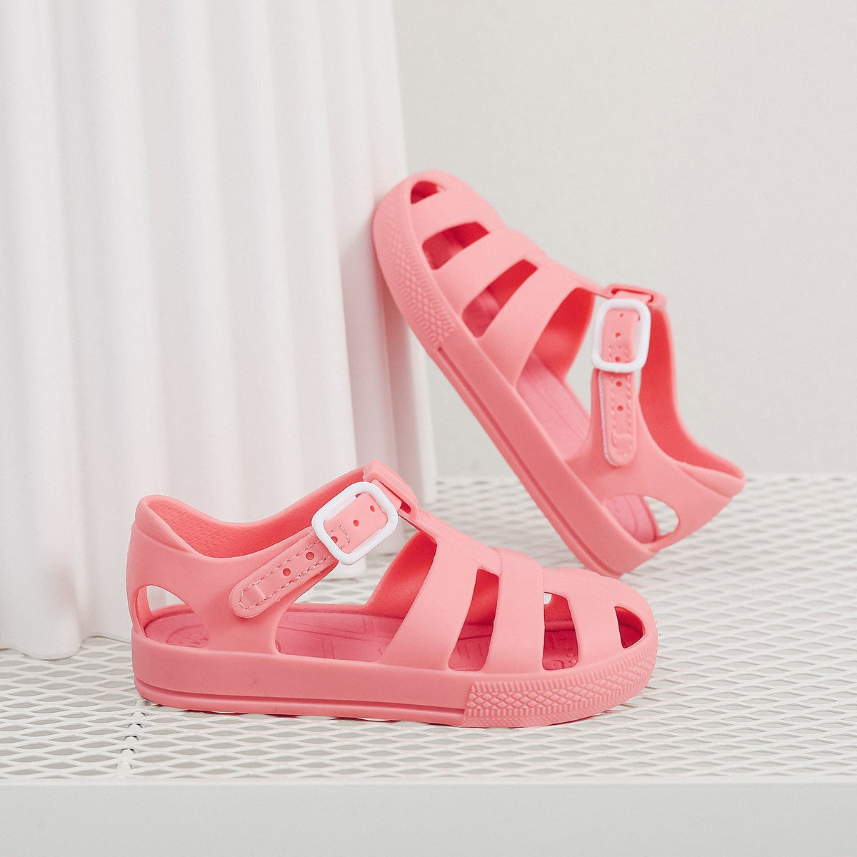 Childrens Velcro-Strap Non-Slip Waterproof Shoes